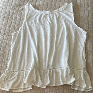Loft white flowy tank